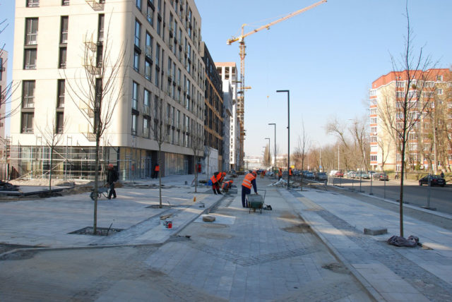 Фото хода строительства «Файна Таун» - апрель 2019 года