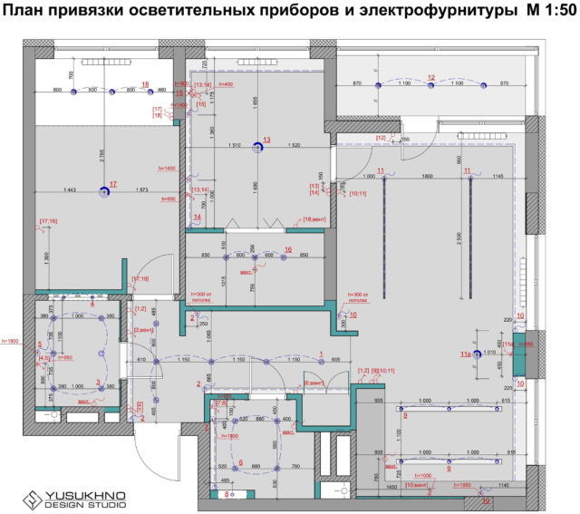 Планирование освещения и выключателей при ремонте в новостройке